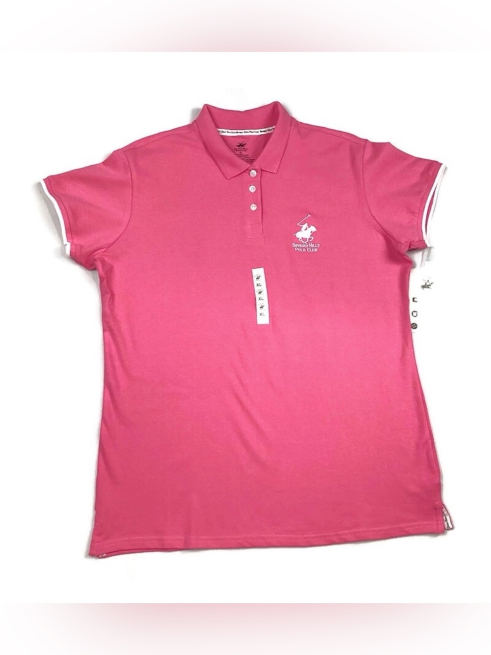 Beverly Hills Polo Club Pink Women’s Polo Shirt XL NEW! Retail $40